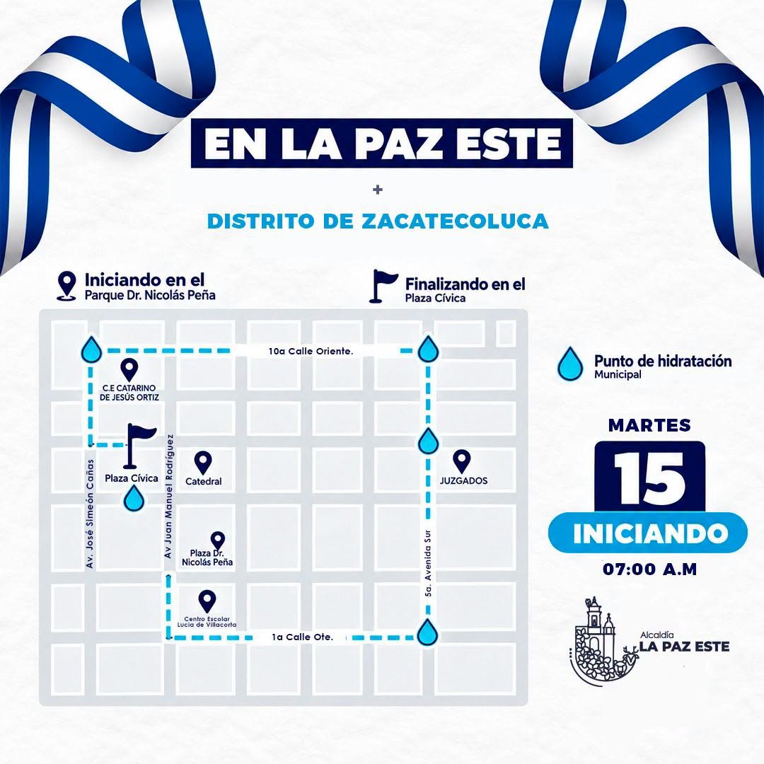 En La Paz Este #CelebramosLaIndependencia. ✅ Este 15 de septiembre invitamos a la población a acompañarnos y disfrutar del Desfile de Independencia.
